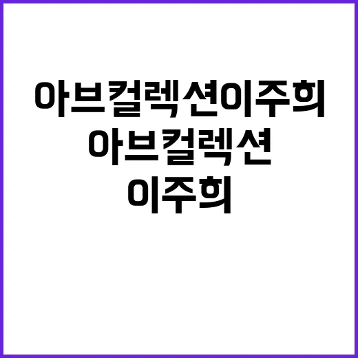 아브컬렉션 이주희, 왜 갑자기 궁금해하는 사람이 늘었을까요? - 요약