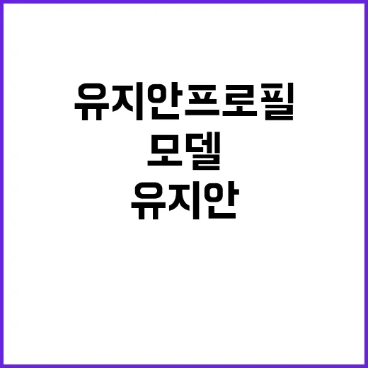 유지안 프로필, 모델 출신 근황이 왜 다시 궁금하신가요? - 요약