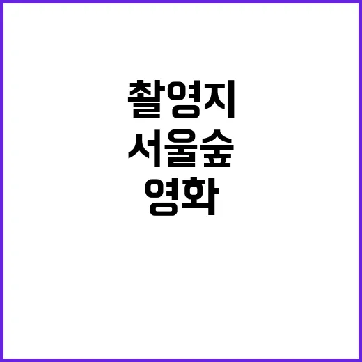 서울숲 영화 분위기, 왜 자꾸 촬영지처럼 보일까요? - 요약