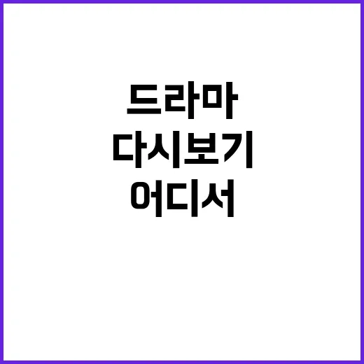 드라마다시보기, 어디서 보는 게 가장 안전하고 덕질에 좋을까요? - 요약