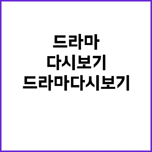 드라마다시보기, 어디서 봐야 덕질도 편하고 안전할까요? - 요약