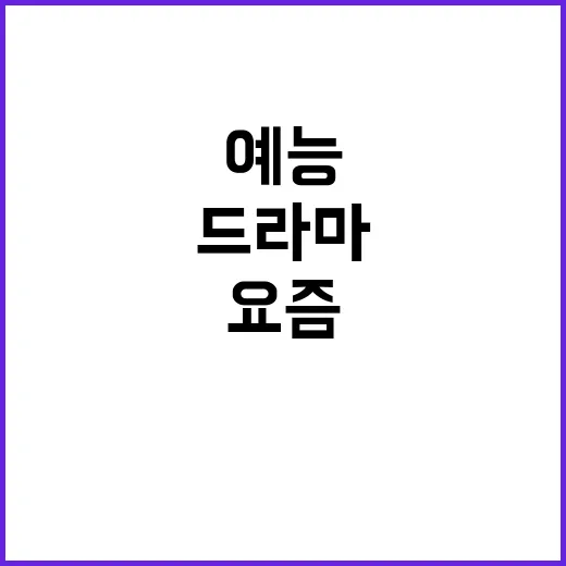 요즘 예능은 왜 드라마만큼 오래 회자될까요? - 요약