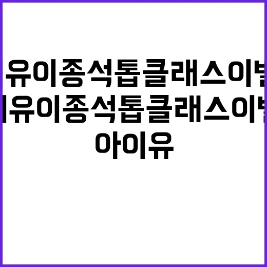 아이유 이종석 톱클래스 이별법, 왜 이렇게 조용하게 지나갔을까요? - 요약