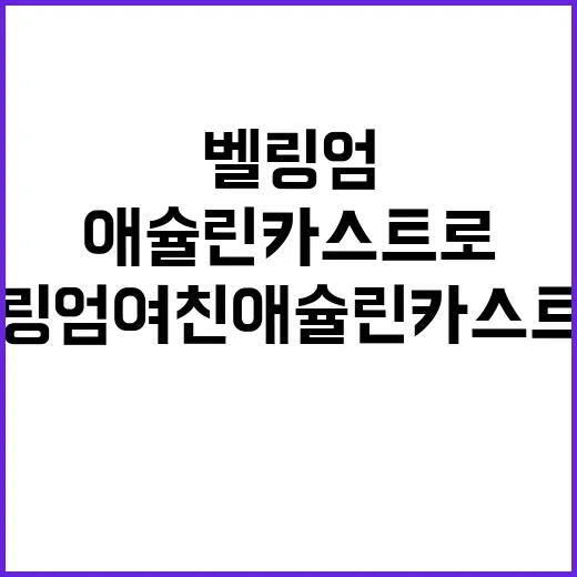 벨링엄 여친 애슐린 카스트로, 진짜 공개 연애 중인가요? - 요약