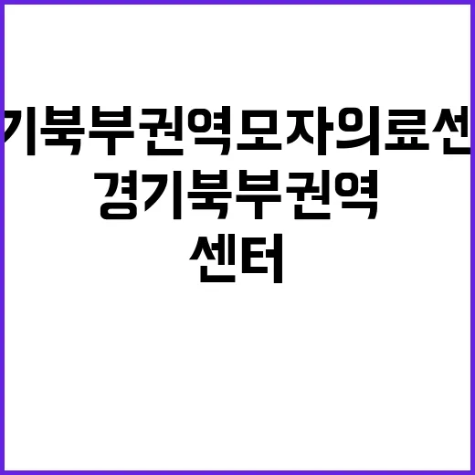 경기북부 권역모자의료센터가 왜 계속 언급되고 있을까요? - 요약
