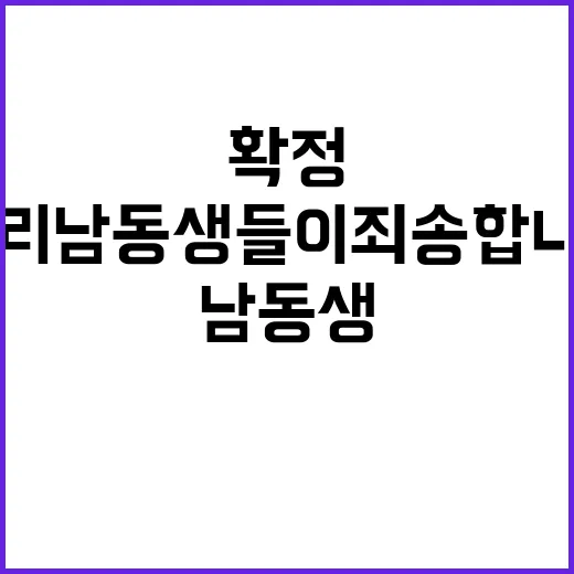 ‘우리 남동생들이 죄송합니다’가 갑자기 보이는데, 진짜 확정된 K콘텐츠일까요? - 요약