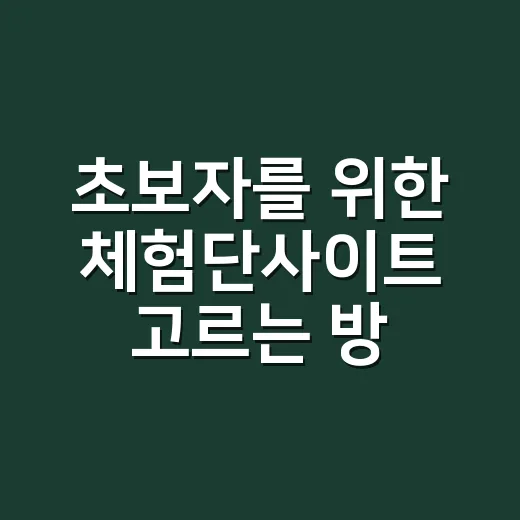 초보자를 위한 체험단사이트 고르는 방법과 신청 글 쓰는 요령 - 요약