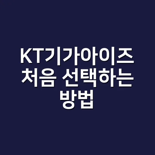 KT기가아이즈 처음 선택하는 방법, 매장 CCTV 고를 때 보는 기준 - 요약