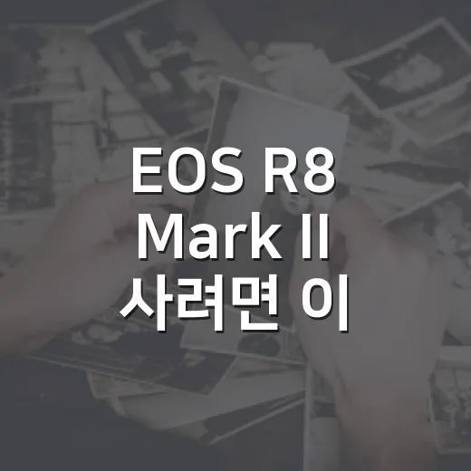 EOS R8 Mark II 사려면 이렇게 비교하세요: 초보자를 위한 선택 방법 - 요약