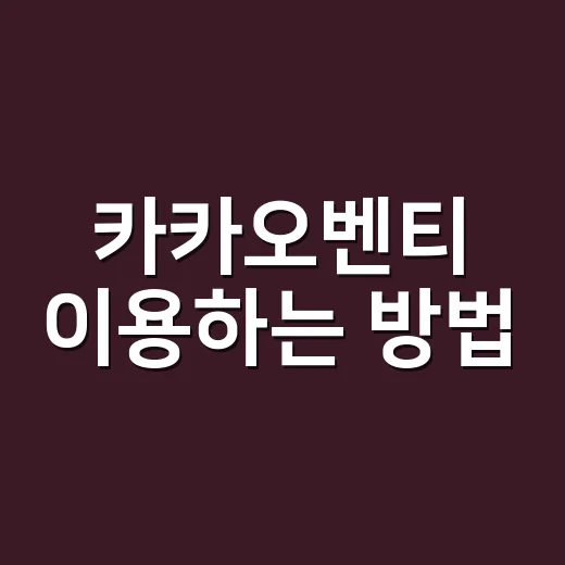 카카오벤티 이용하는 방법, 짐 많고 여러 명 탈 때 이렇게 고르면 편해요 - 요약