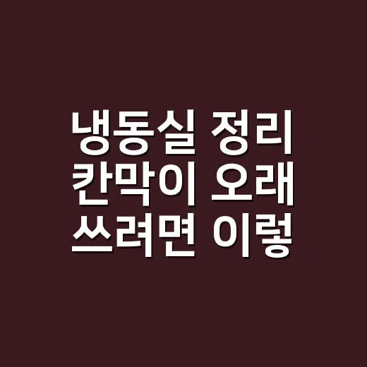 냉동실 정리 칸막이 오래 쓰려면 이렇게 놓으세요 - 요약