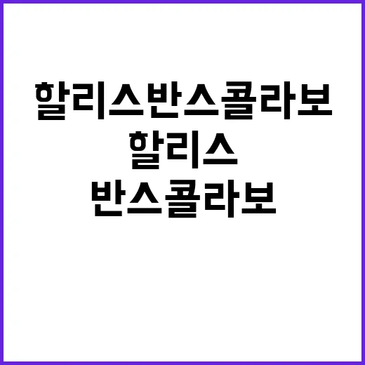 할리스 반스 콜라보 소식 찾아봤더니, 먼저 확인할 게 꽤 있었다 - 요약