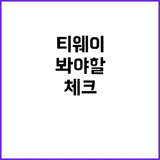 티웨이 타기 전 직접 체크해봤더니, 싼 표보다 먼저 봐야 할 것들 - 요약