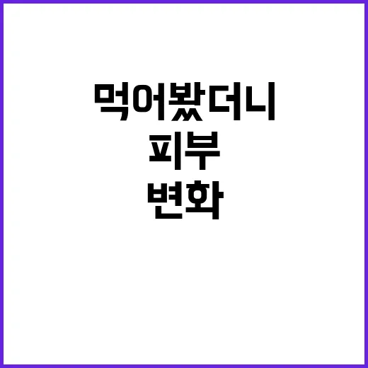 콜라겐 8주 먹어봤더니 피부보다 먼저 느낀 의외의 변화 - 요약