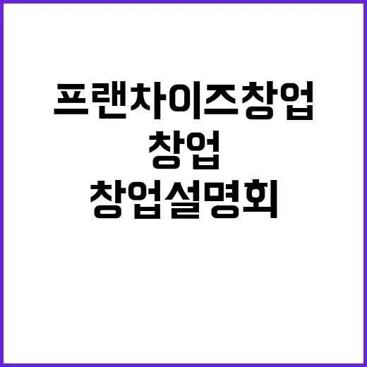 프랜차이즈창업 설명회 다녀와서 계산기 두드려본 진짜 후기 - 요약