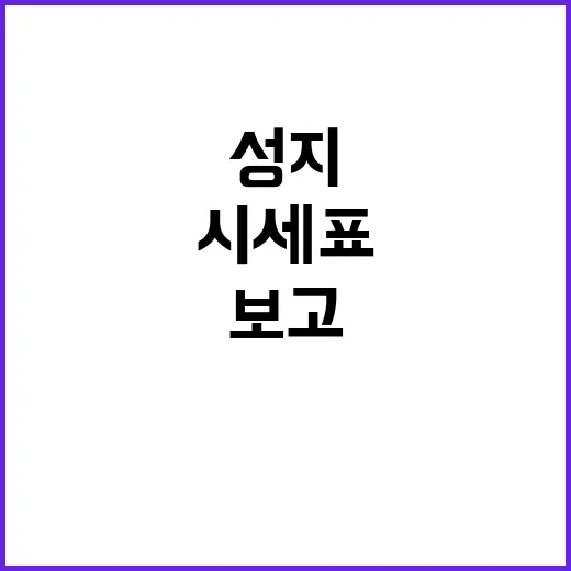 성지시세표 처음 보고 진짜 가격인지 직접 따져본 후기 - 요약