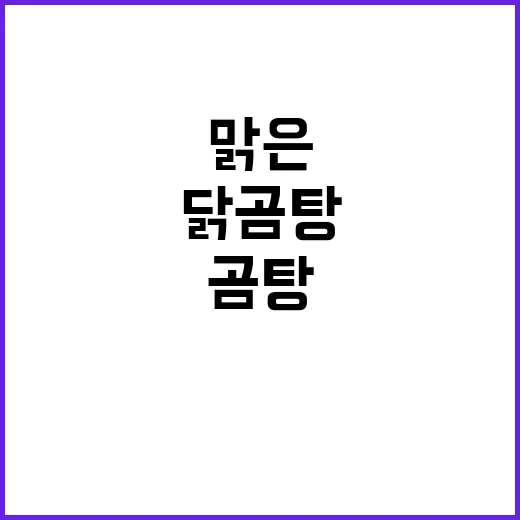 닭곰탕을 집에서 끓여봤더니, 맑은 국물 맛은 생각보다 작은 차이에서 갈렸다 - 요약