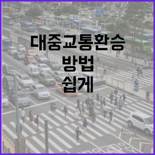 대중교통 환승을 쉽게 하는 방법 - 요약