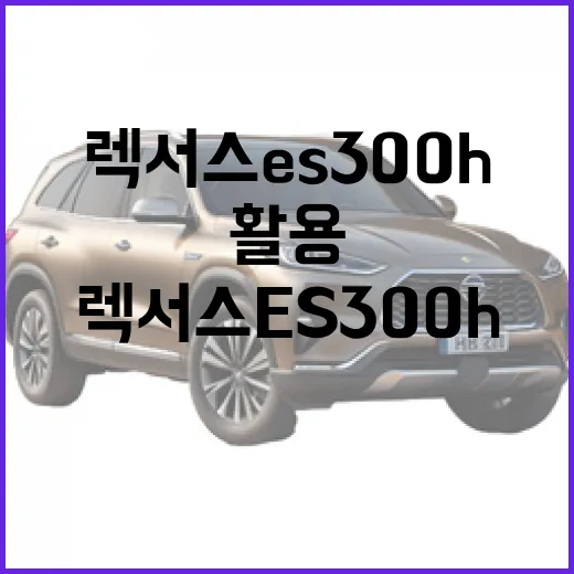 렉서스 ES300h를 효과적으로 활용하는 방법 - 요약
