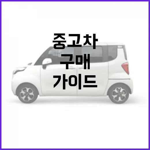 현대중고차를 구매하는 방법: 올바른 선택을 위한 가이드 - 요약