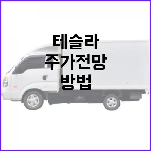 테슬라 주가 전망을 이해하는 방법 - 요약