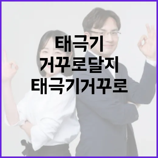 태극기 거꾸로 달지 않으려면 이렇게 확인하는 방법 - 요약