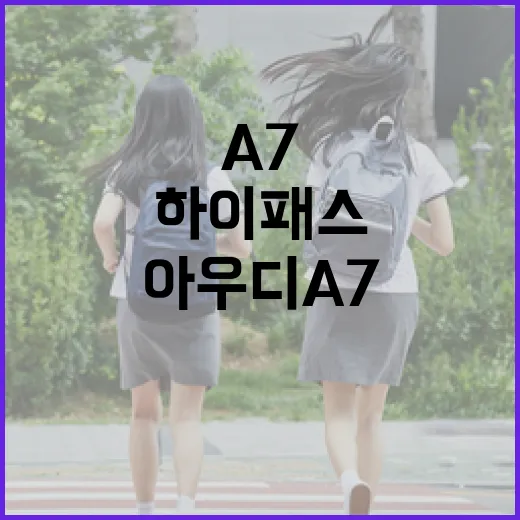 아우디A7 하이패스·통행료 아끼려면 이렇게 세팅하는 방법 - 요약