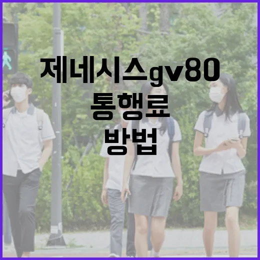 제네시스GV80 하이패스와 통행료 아끼는 방법, 처음 타면 이렇게 설정하세요 - 요약