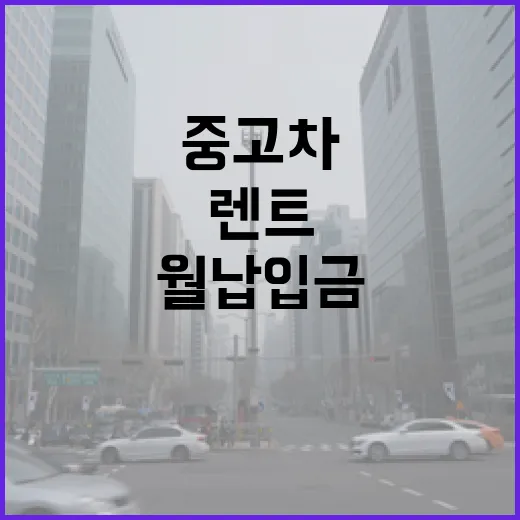 중고차렌트 처음 이용하는 방법, 월 납입금보다 먼저 볼 것들 - 요약