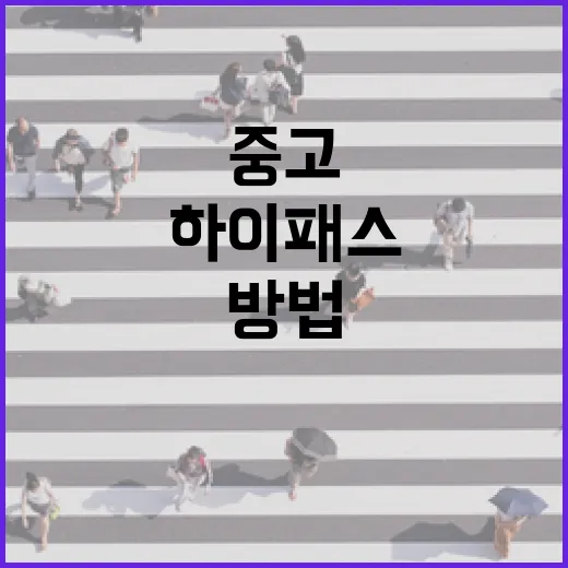 중고자동차 살 때 통행비·하이패스까지 확인하는 방법 - 요약