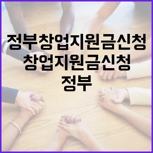 정부창업지원금 신청하려면 이렇게 준비하세요 - 요약