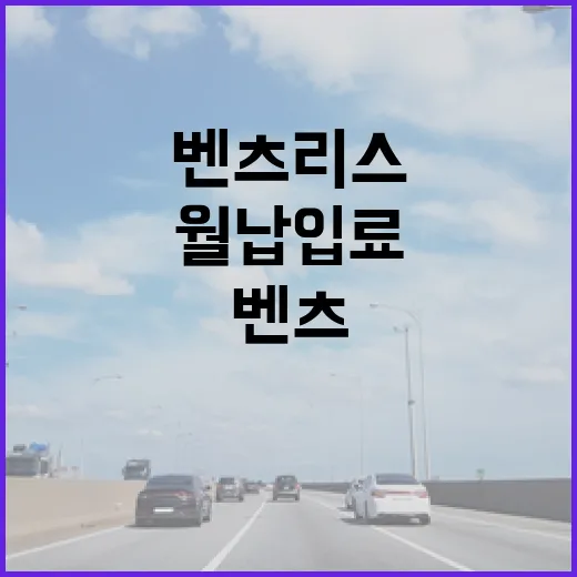 벤츠리스 처음 알아볼 때 월 납입료 말고 꼭 확인하는 방법 - 요약