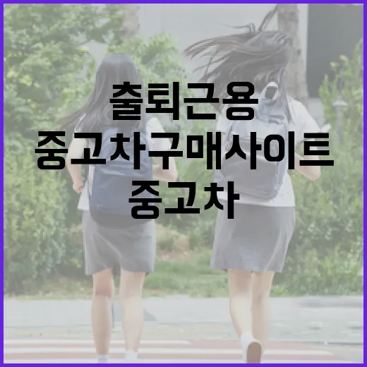 중고차구매사이트로 출퇴근용 차 고르는 방법 - 요약