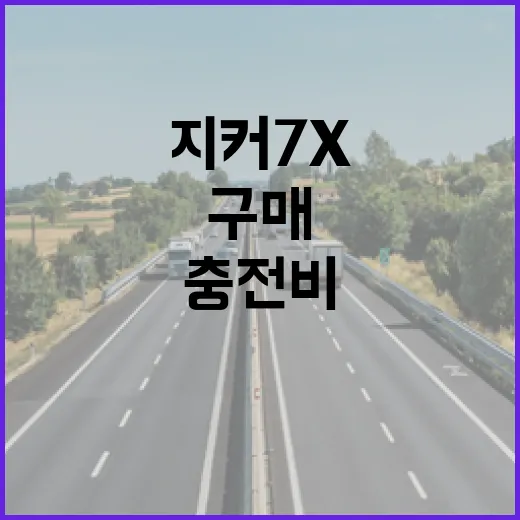 지커 7X 구매 전 충전비와 하이패스까지 확인하는 방법 - 요약