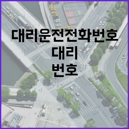 대리운전전화번호 제대로 저장하고 안전하게 부르는 방법 - 요약