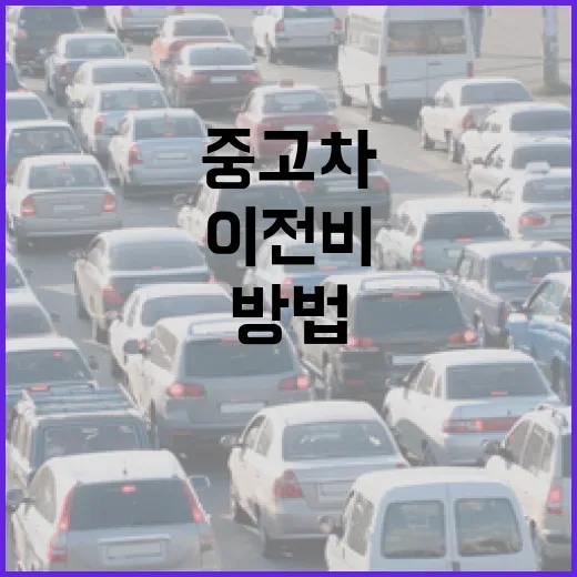 김해중고차 보러 가는 방법부터 이전비까지 꼼꼼히 계산하는 법 - 요약
