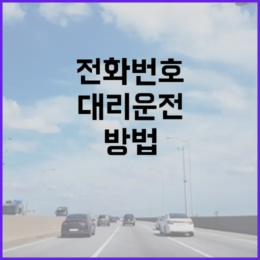 대리운전전화번호 저장하고 부를 때 실수 줄이는 방법 - 요약