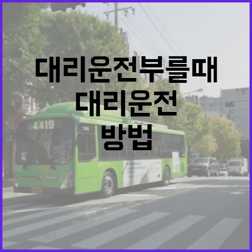 대리운전 부를 때 요금 덜 새게 이용하는 방법 - 요약