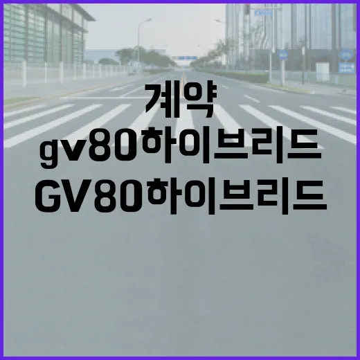 GV80하이브리드 기다린다면 계약 전 이렇게 확인하는 방법 - 요약