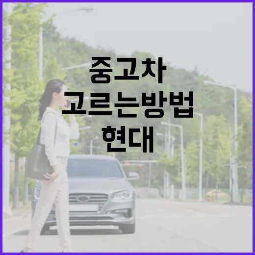 현대중고차로 출퇴근차 고르는 방법, 하이패스·유지비까지 같이 보는 기준 - 요약