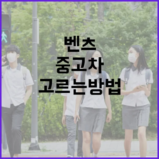 벤츠인증중고차 초보자가 실수 없이 고르는 방법 - 요약