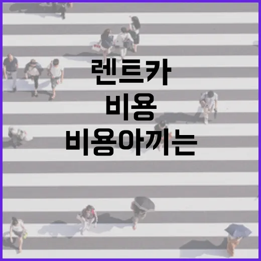 편도렌트카 이용하는 방법, 반납지 다를 때 비용 아끼는 체크 순서 - 요약