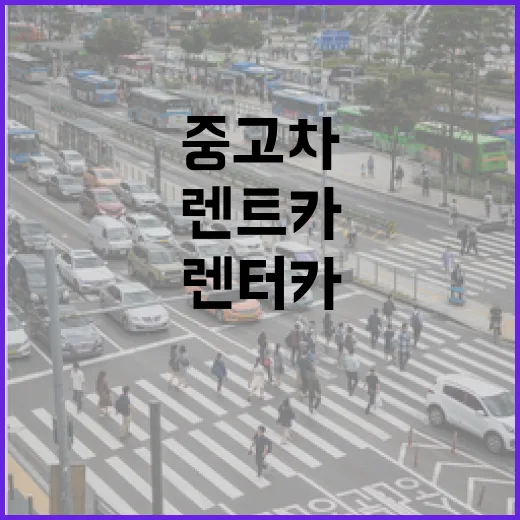 중고차렌트카 빌릴 때 요금 아끼려면 이렇게 확인하세요 - 요약