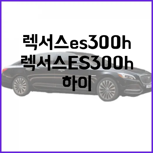렉서스 ES300h로 하이패스·주차·도심 이동비 아끼려면 이렇게 챙기면 됩니다 - 요약