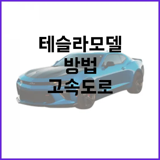 테슬라 모델3로 고속도로 통행료 아끼는 방법 - 요약
