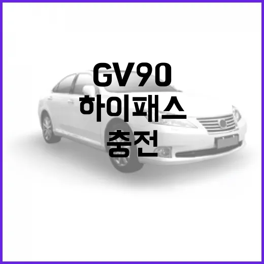 GV90 나오면 하이패스·충전·통행료 준비하는 방법 - 요약