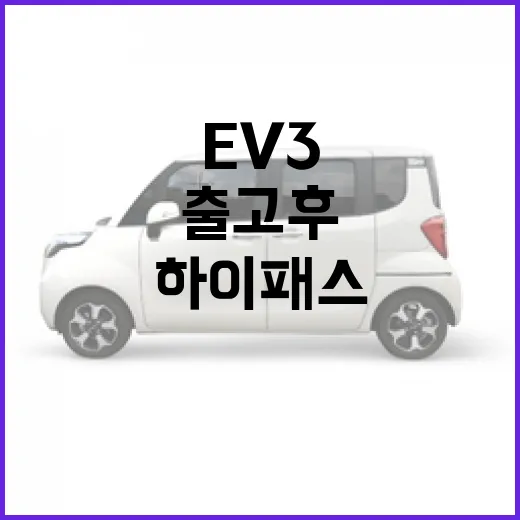 EV3 하이패스 전기차 할인 받는 방법, 출고 후 바로 챙길 것들 - 요약