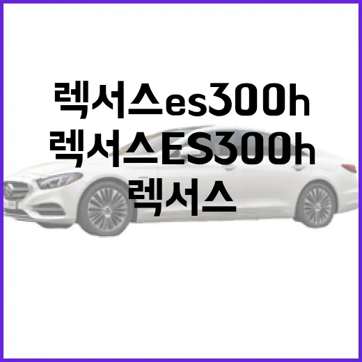 렉서스 ES300h로 톨게이트와 도심 주차비 아끼려면 이렇게 타면 됩니다 - 요약