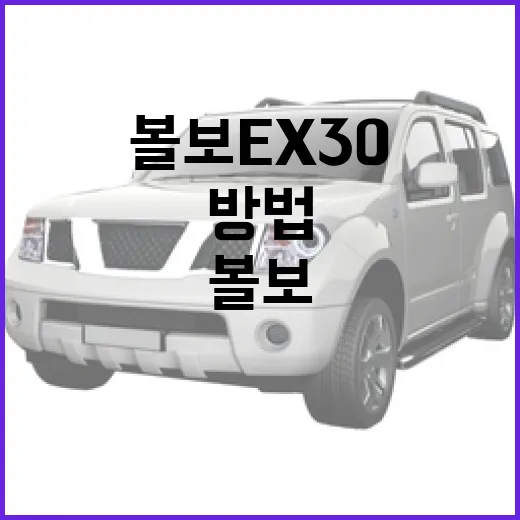 볼보 EX30 사려면 이렇게 계산하세요: 차량값, 충전, 하이패스까지 보는 방법 - 요약