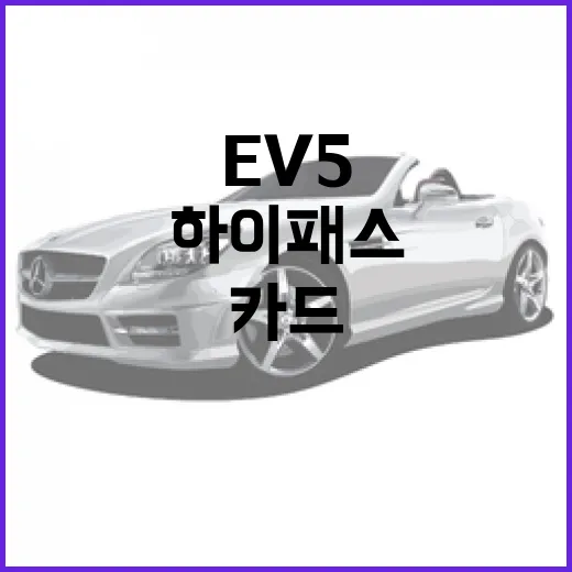 EV5 타기 전 하이패스·충전카드·통행비 세팅하는 방법 - 요약